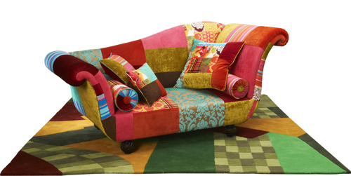 Multi online coloured settee