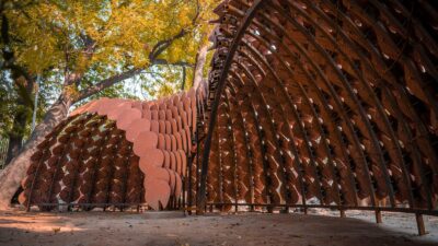 biomimicry and parametrics pangolin pavillion Ant Studio indiaartndesign