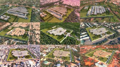 "Aerial View Ghana District Hospitals Adjaye Associates indiaartndesign"