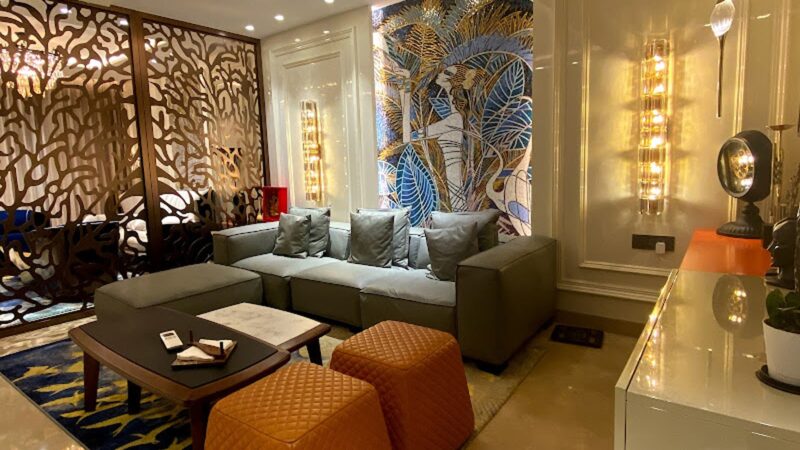 "lobby area Delhi home ANSA Interiors indiaartndesign"