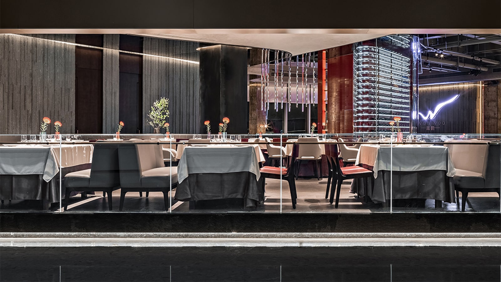 This avant-garde restaurant is a textural tour de force!