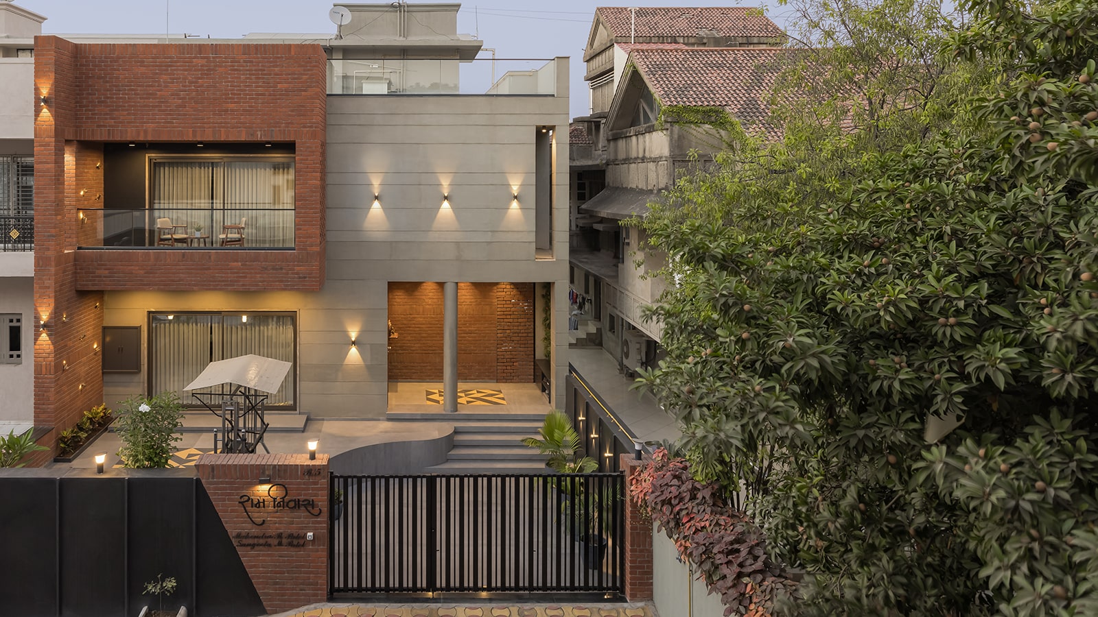 This elemental abode champions brick and concrete