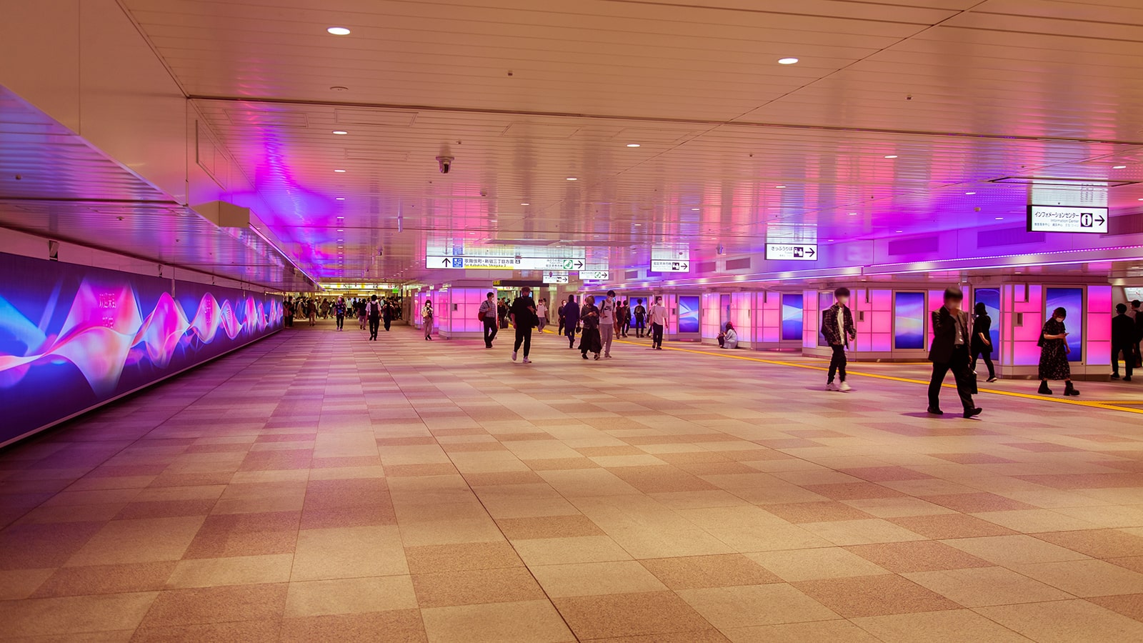 "TheColourBath ShinjukuStation Japan MomentFactory indiaartndesign"
