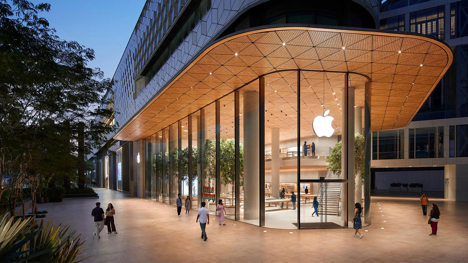 "Apple BKC Mumbai Foster and Partners indiaartndesign"