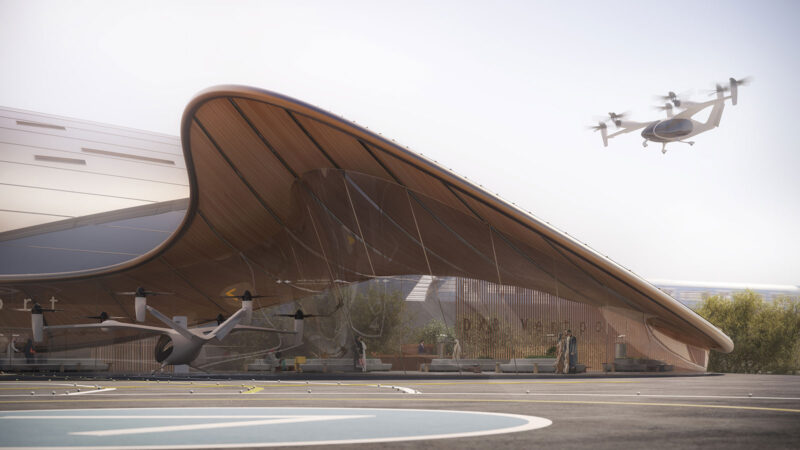 "Dubai Vertiport Terminal Foster and Partners indiaartndesign"