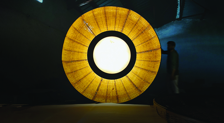 "Mianzi bamboo lamp indiaartndesign"