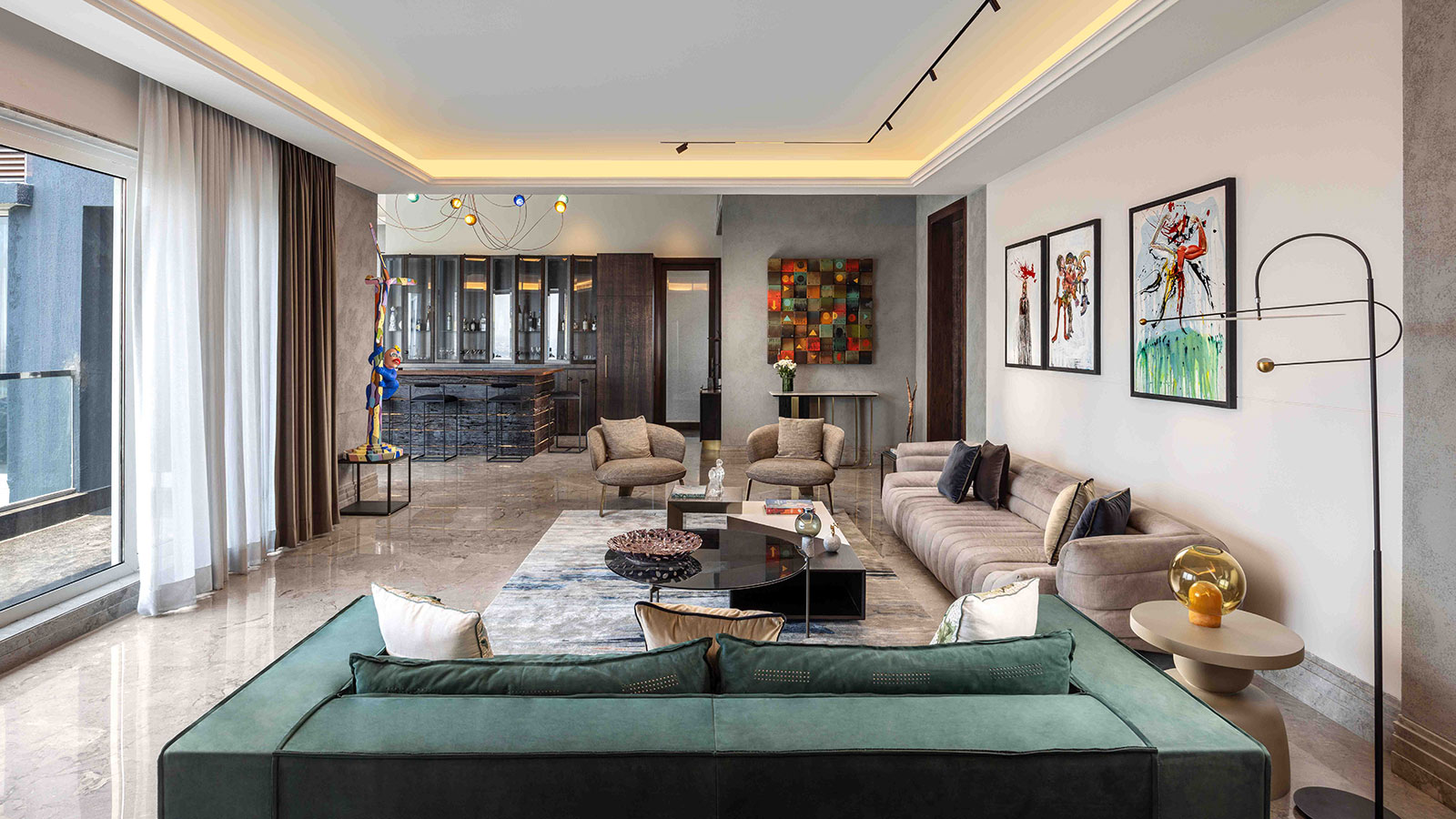 "kolkata penthouse aSquareDesigns indiaartndesign"