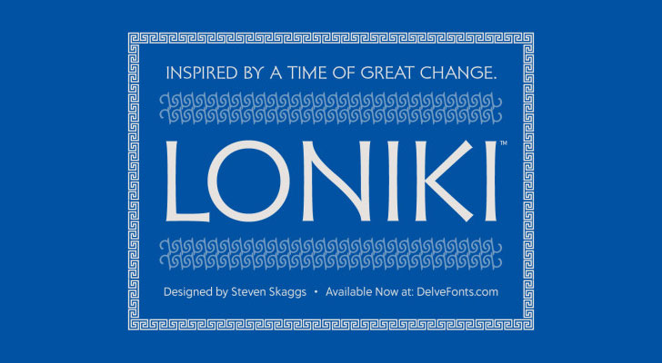 "Loniki typeface delve fonts indiaartndesign"