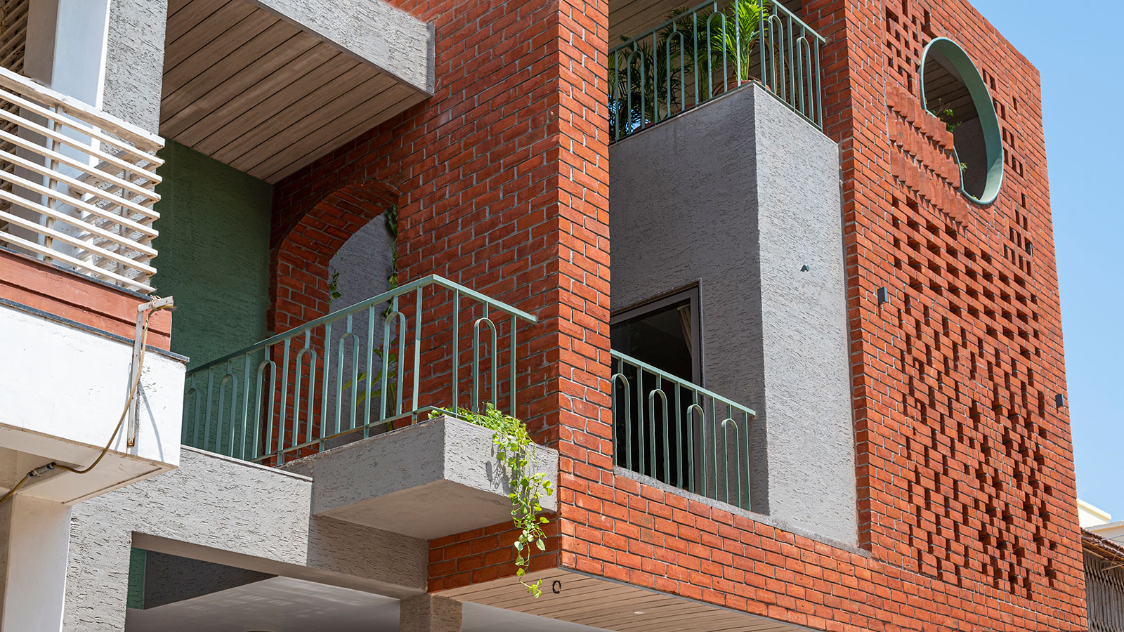 "brick architecture manoj patel design studio indiaartndesign"