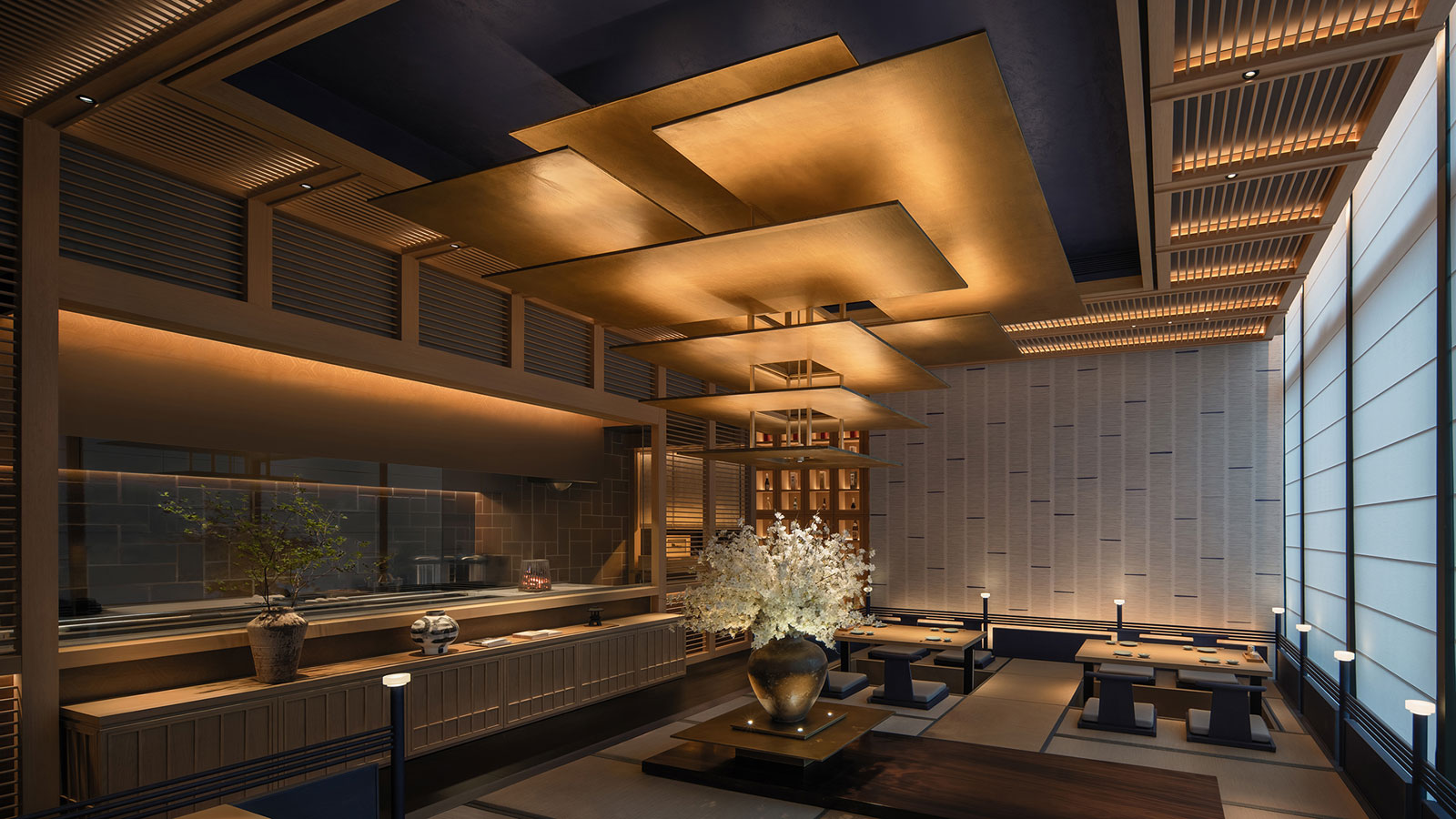 "Aumann Japanese restaurant FUNUN Lab indiaartndesign"