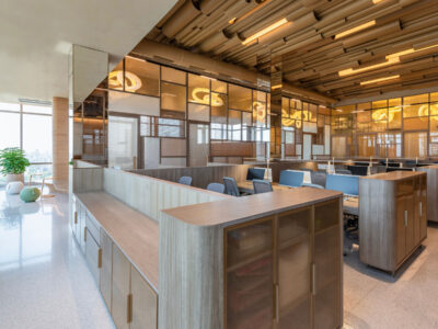 mumbai office using paper tubes in teh interior by architect sanjay puri