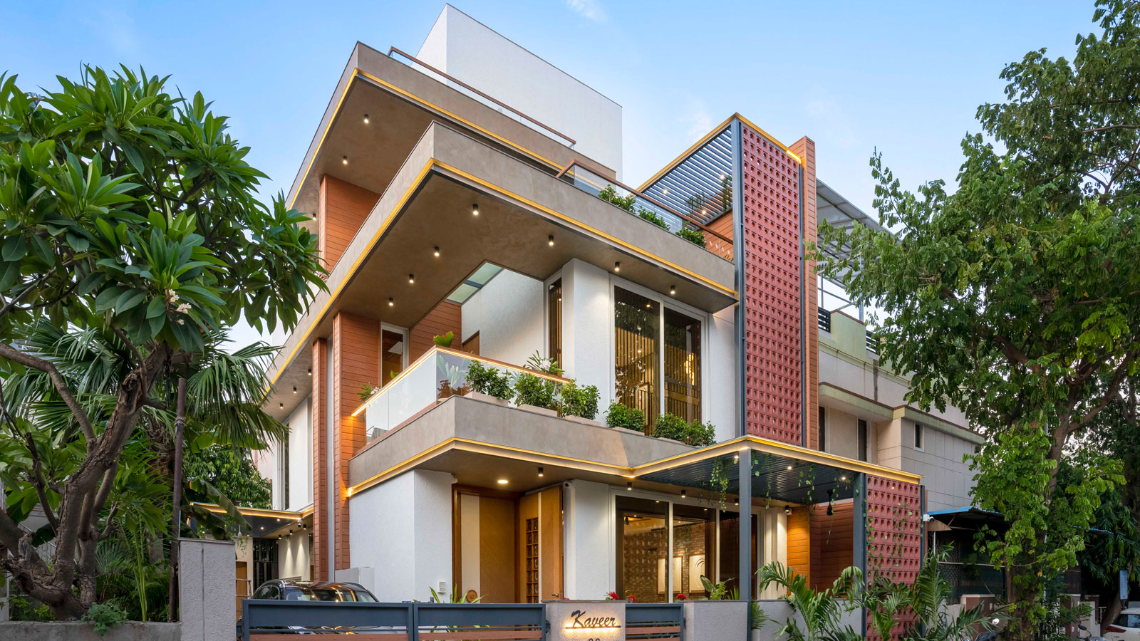 Terracotta Screen House| Prashant Parmar Architect